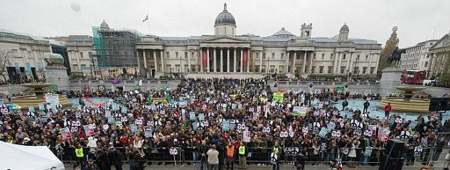 Rally at Trafalgar Square